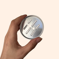 Rust-resistant drainage tray for Cooki 65g shampoo travel tin