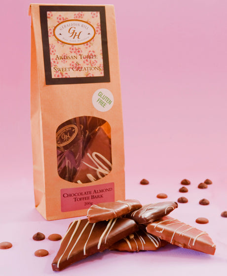 Geraldton Hill Chocolate Almond Toffee Bark Bag