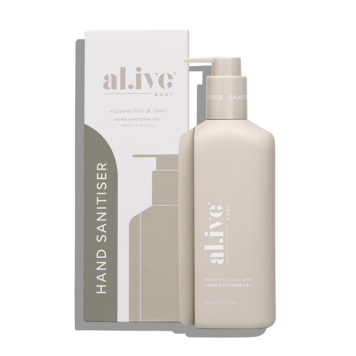 al.ive body Watermelon & Lime Hand Sanitiser Gel 300 ml bottle