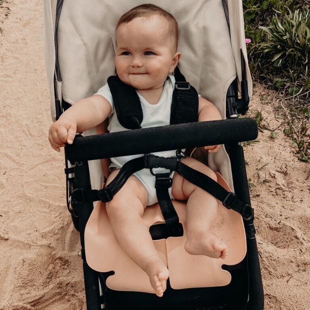 Coral Pink Sande Kids universal car seat and pram liner