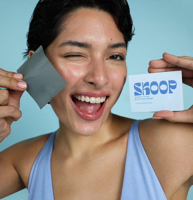 Super absorbent bamboo charcoal blotting paper for oily and sweaty skin