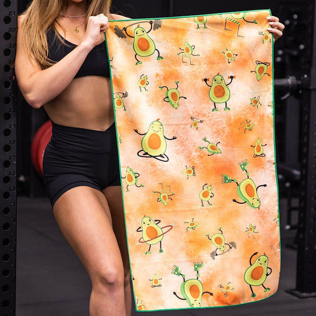 Shredded Avocados Gym Towel 90x50cm