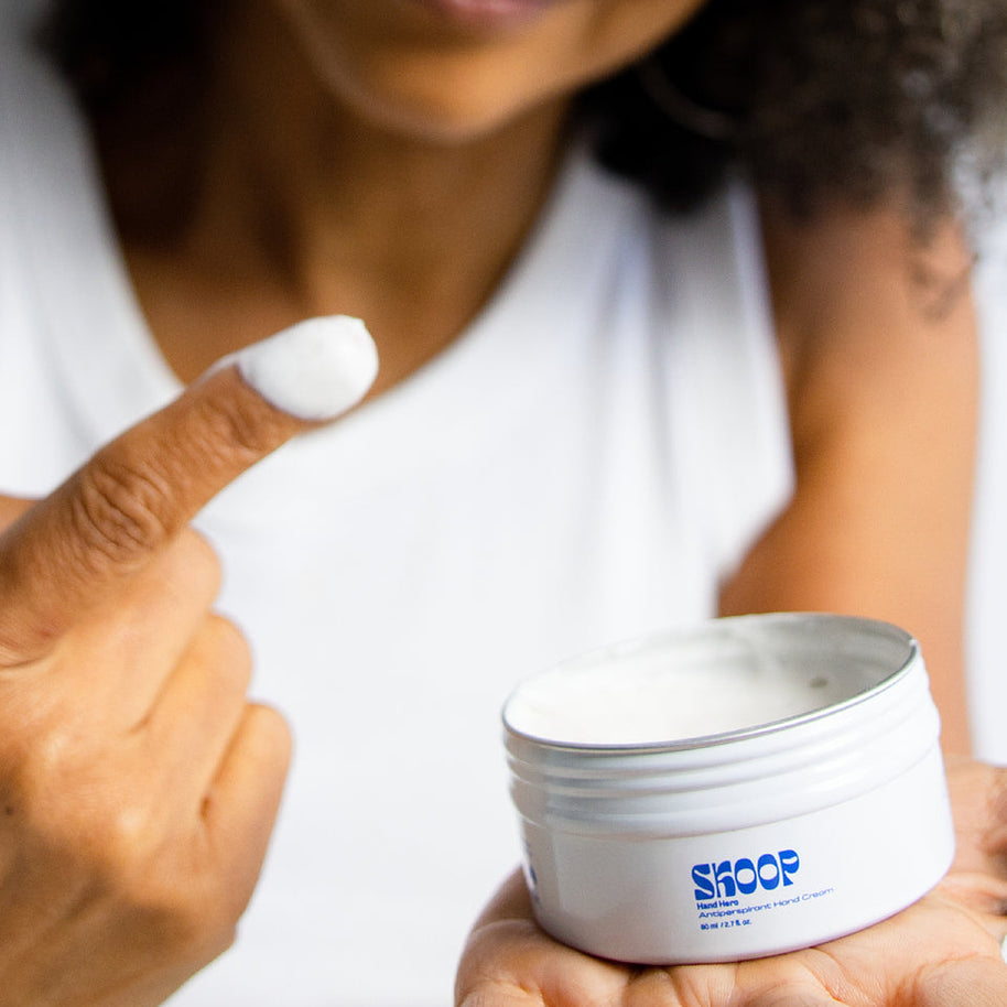 Australian made aluminium free sweat absorbing moisturiser by Skoop Skincare
