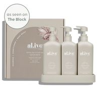 Al.ive Body Hydrate Hair & Body Trio (Shampoo, Conditioner & Body Wash – 3 × 300 ml)