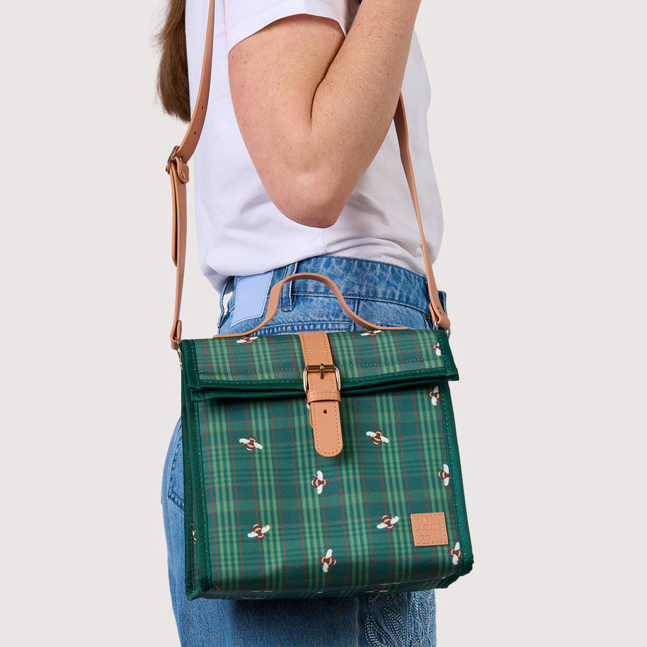 The Somewhere Co. Satchel Lunch Bag in Wildling print