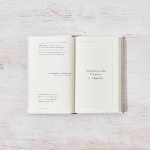Thoughtful hardcover gift book for mental health and personal growth