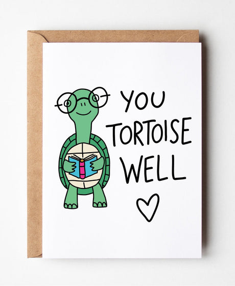 Friends of Henry You Tortoise Well card with cute turtle illustration