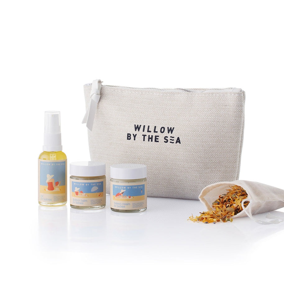 Willow By the Sea certified organic baby care essentials set