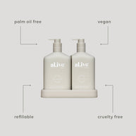 Eco-friendly duo for hand and body care