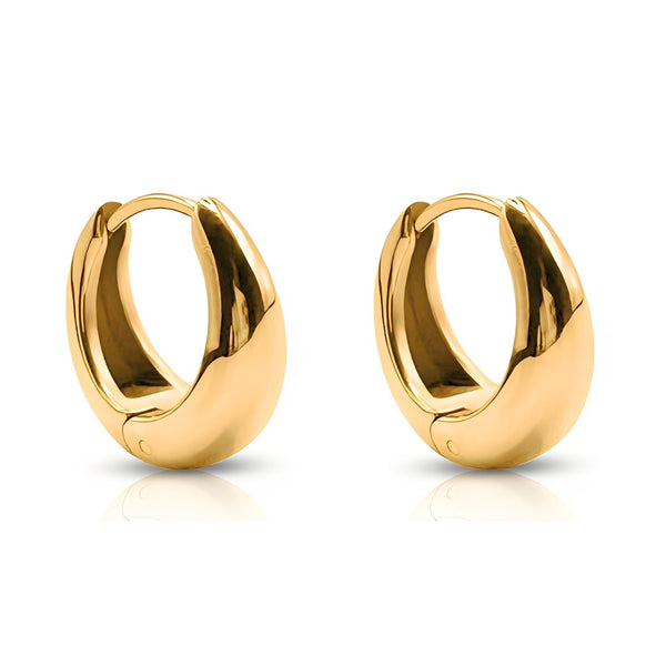 Waterproof anti-tarnish gold hoop earrings, best seller
