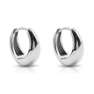 Waterproof anti-tarnish silver hoop earrings, best seller
