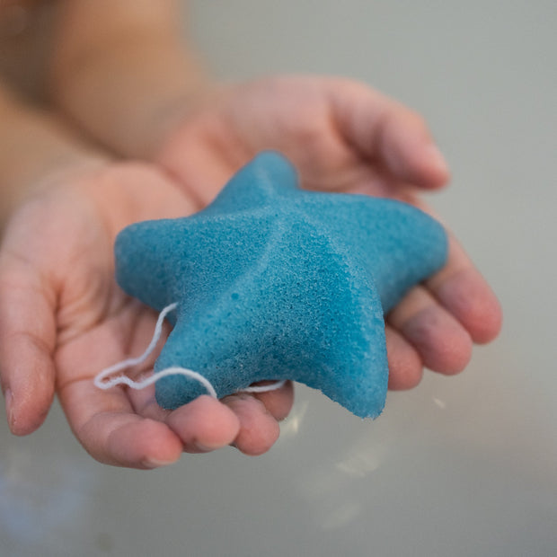 Wild Emery Blue Sea Star konjac sponge