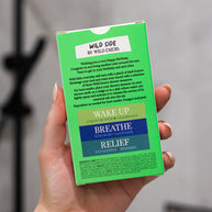 Three Wild Emery shower steamers: Wake Up, Breathe and Relief