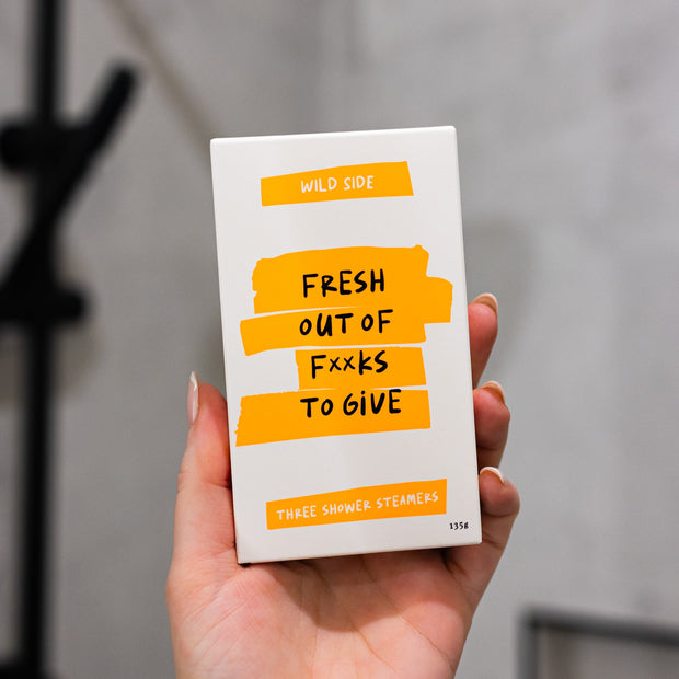 Wild Emery Fresh Out Of F**ks To Give shower steamer three pack