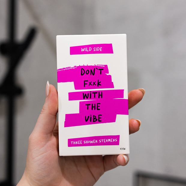 Wild Emery Don’t F**k With The Vibe shower steamer three pack