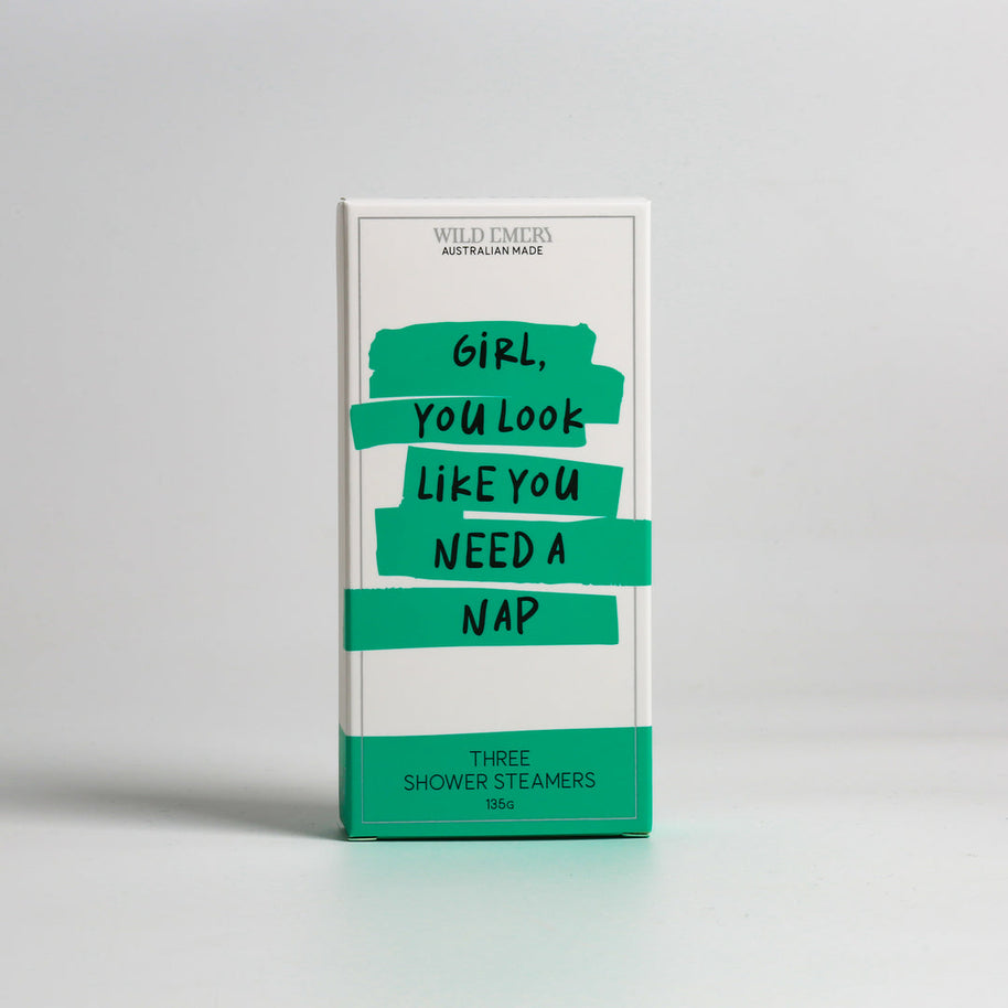 Wild Emery Girl, You Look Like You Need A Nap Shower Steamer 3 Pack gift set