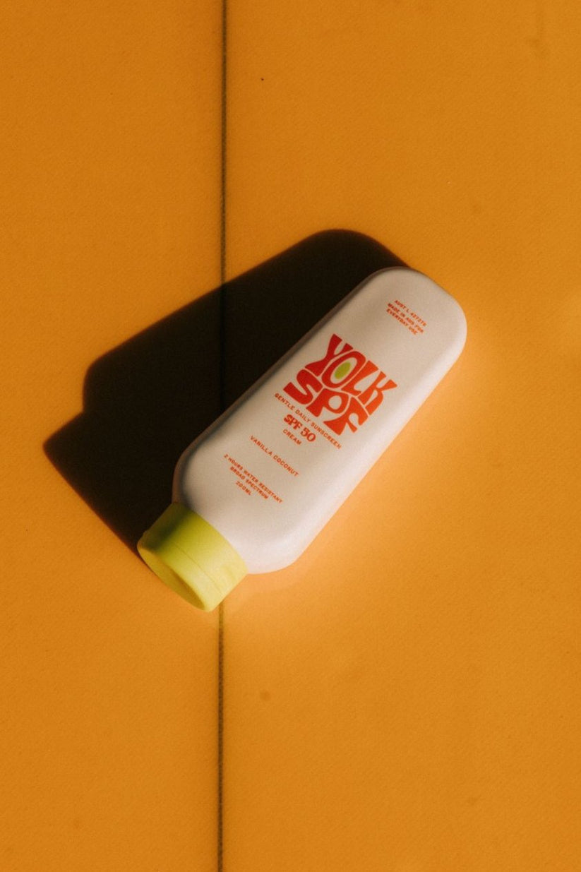 Yolk SPF vegan sunscreen SPF50 broad spectrum sun protection