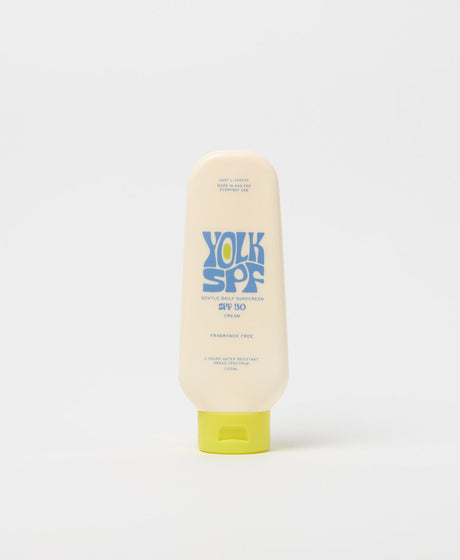 Yolk SPF Gentle Daily Sunscreen Fragrance Free 50 SPF bottle