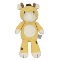 Living Textiles Noah the Giraffe Knitted Toy – cotton baby rattle
