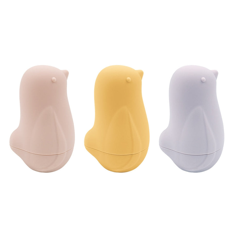 3pk Silicone Squeezy Bath Birds – BPA-free baby bath toys