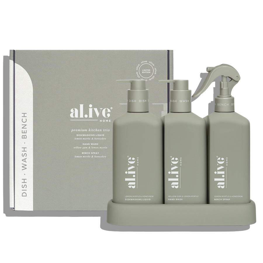 al.ive body Kitchen Trio Willow Gum & Lemon Myrtle set
