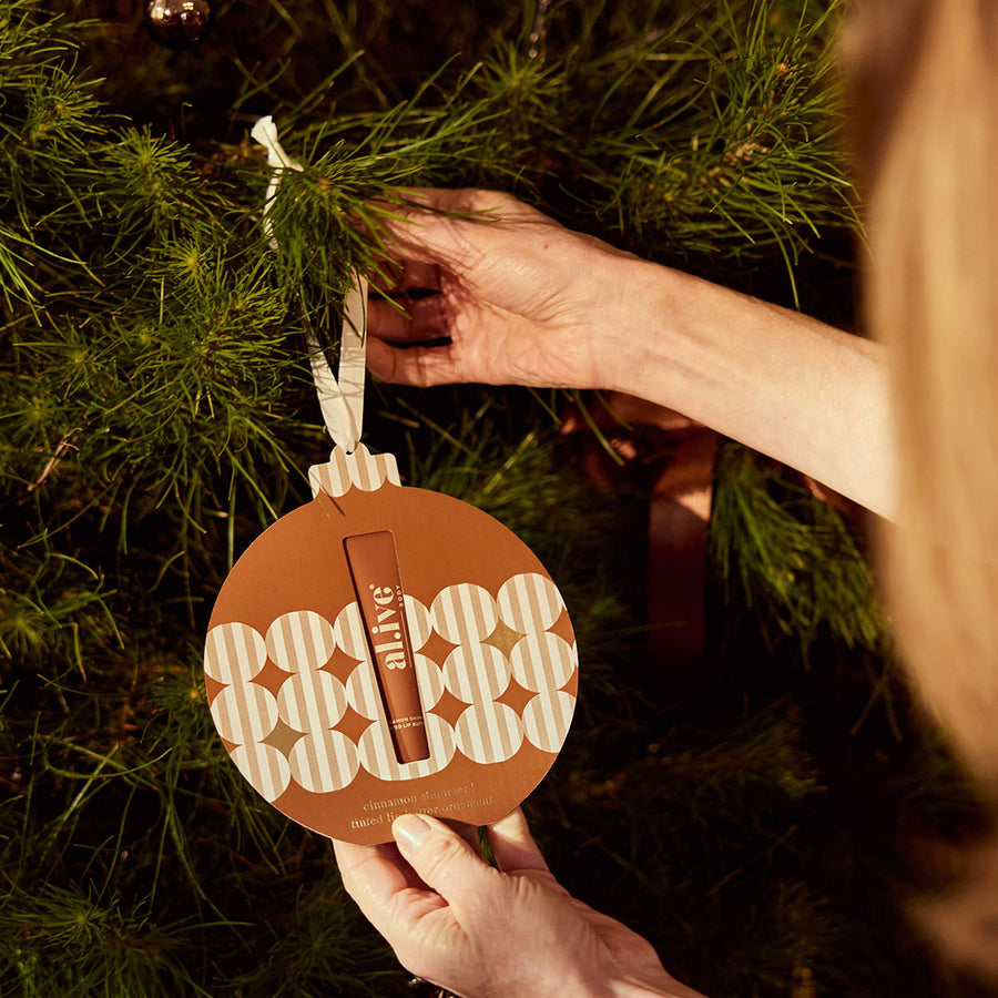 al.ive body Tinted Lip Butter Ornament in Cinnamon Shimmer