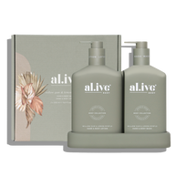 al.ive body Willow Gum & Lemon Myrtle Bathroom Duo 500ml set