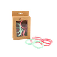 Emotion & Kids Happy Hoops mint and pink baby toy rings