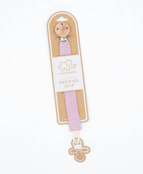 Living Textiles Dummy Chain – Lilac baby pacifier clip