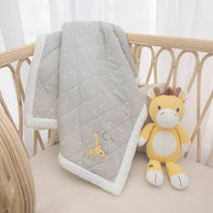 Noah the Giraffe knitted cotton baby toy by Living Textiles