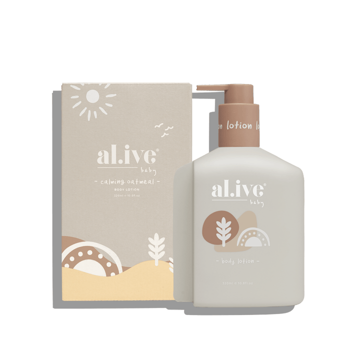 al.ive body Baby Body Lotion Calming Oatmeal 320ml bottle