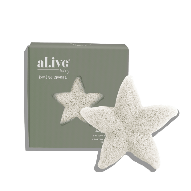 Al.ive Baby Konjac Sponge - Green Star