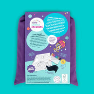 Eco-friendly travel activity kit for kids with non-toxic pens and magic cloth