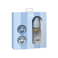 BIBS Baby Sprinkle Gift Set Baby Blue with bottle and pacifiers