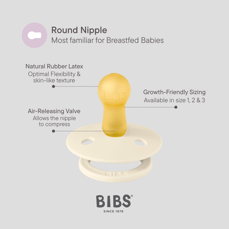 BIBS Danish baby dummy with natural rubber latex nipple