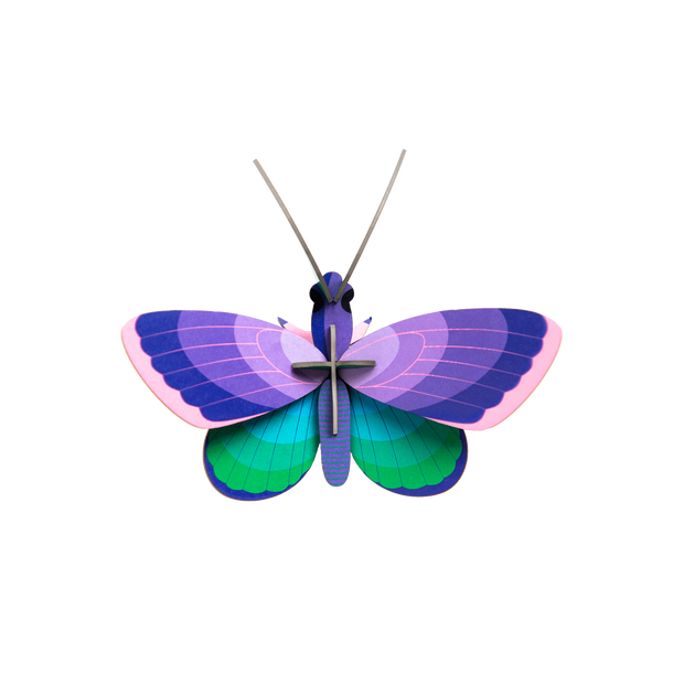 Studio Roof Blue Copper Butterfly 3D paper wall art