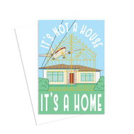 The Castle movie-inspired housewarming card with golden gate design