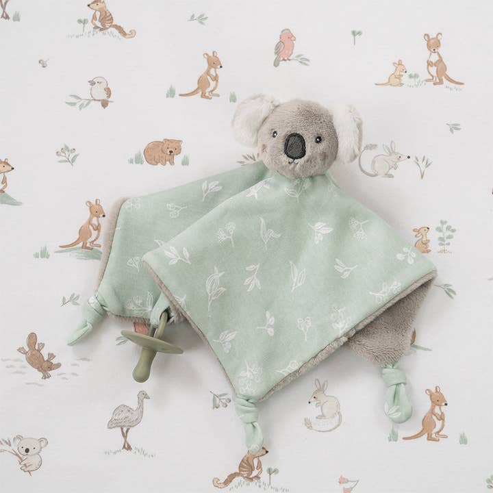 Living Textiles Security Blanket – Australiana Koala baby comforter