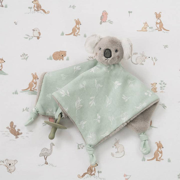 Living Textiles Security Blanket – Australiana Koala baby comforter