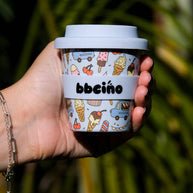 BBcino Scoops in Blue Babycino Cup 120ml with reusable straw