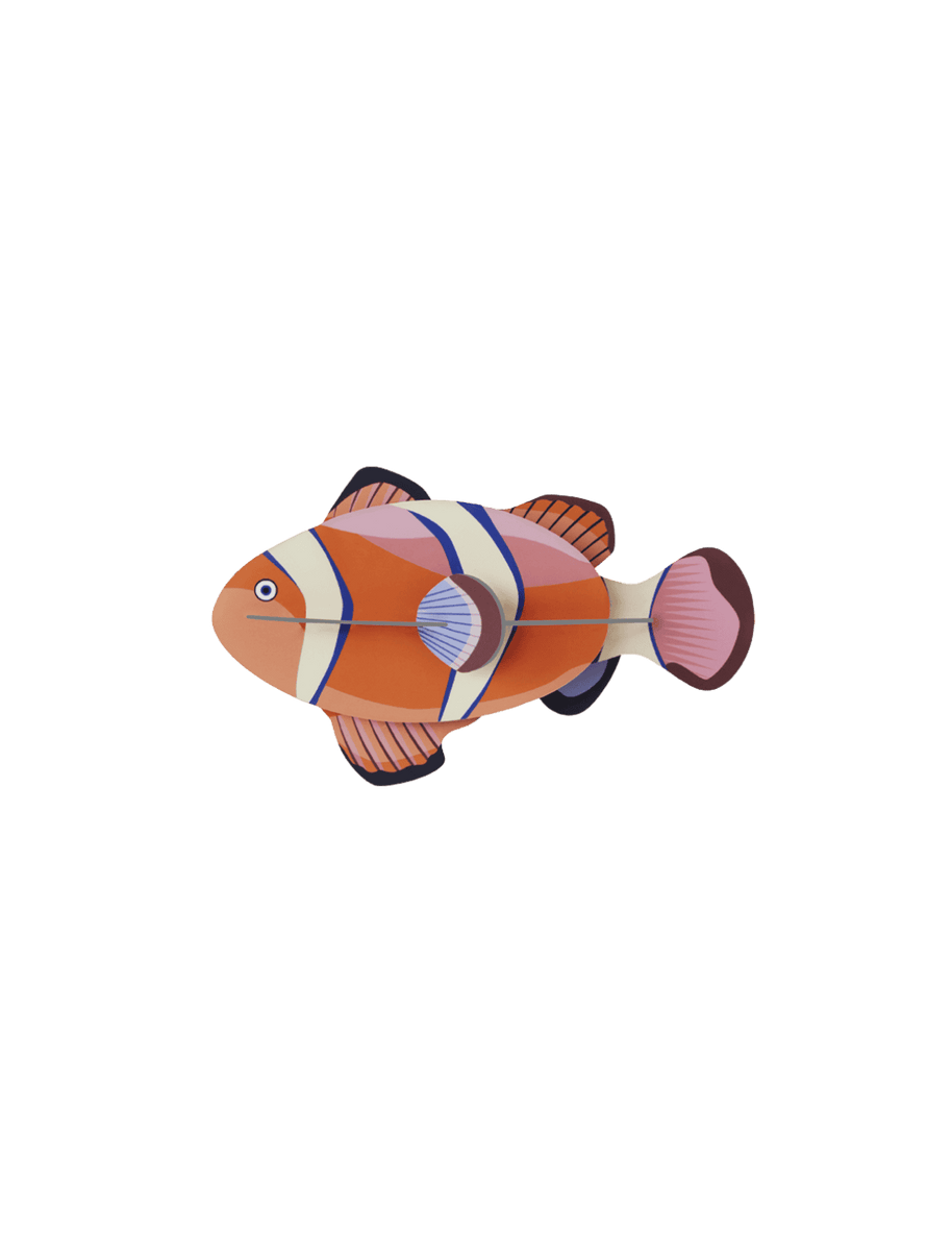 Build-your-own clownfish ocean themed paper art