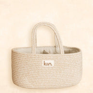 Kiin Baby Cotton Rope Nappy Caddy Organiser with removable divider