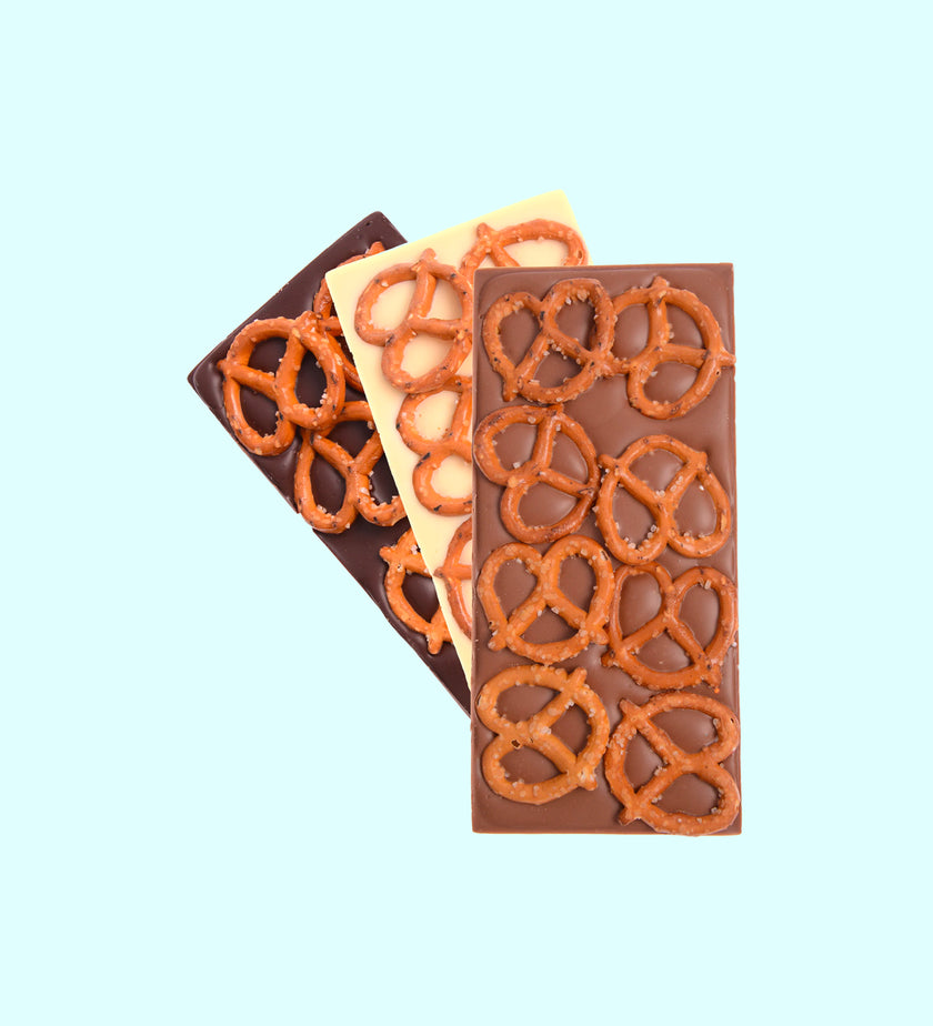 Dark Chocolate Pretzel Block