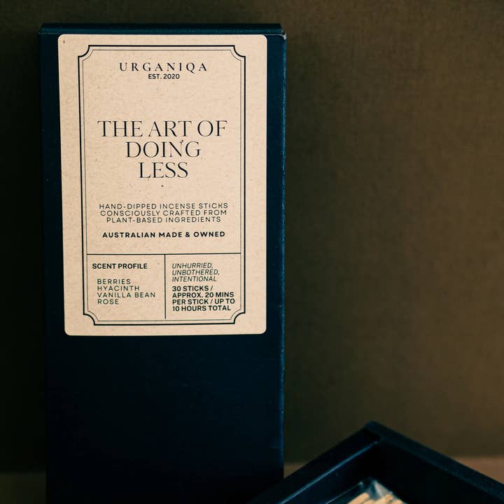 Urganiqa The Art of Doing Less Incense Sticks Grounded Collection