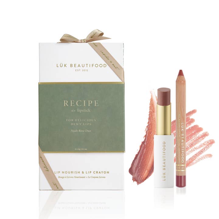 Lük Beautifood Recipe of A Lipstick Nude Rose Duo Holiday Gift Set 2025
