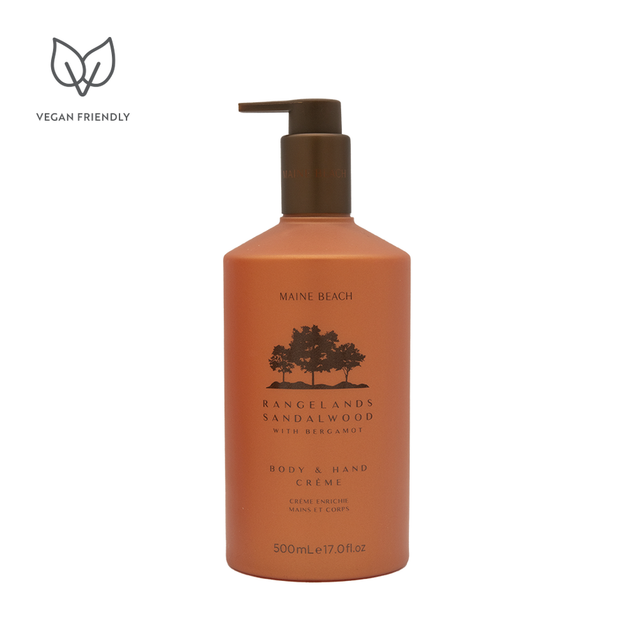 Maine Beach Rangelands Sandalwood Body & Hand Crème 500ml pump bottle