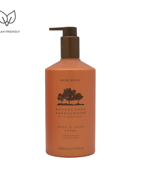 Maine Beach Rangelands Sandalwood Body & Hand Crème 500ml pump bottle