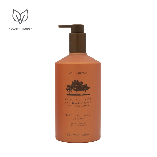 Maine Beach Rangelands Sandalwood Body & Hand Crème 500ml pump bottle