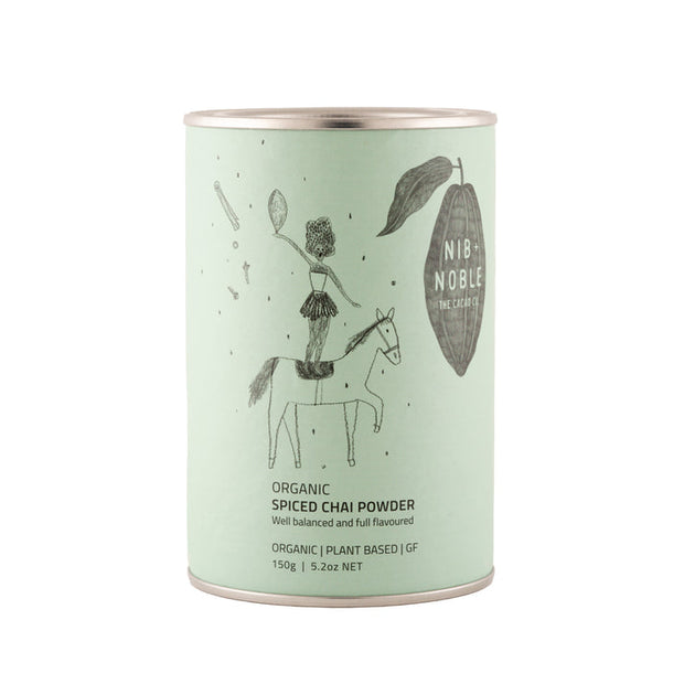 Nib and Noble Organic Spiced Chai Powder 150g tin