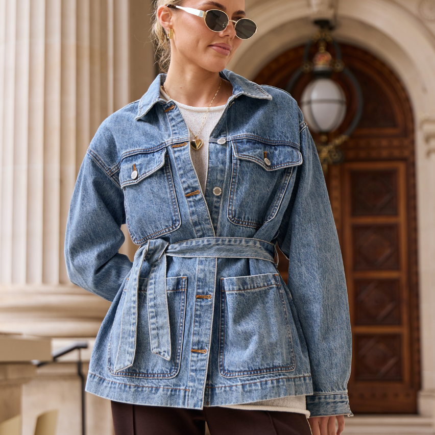 Tate Denim Jacket - Deep Blue